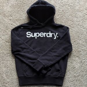 Superdry Black Hoodie for Men